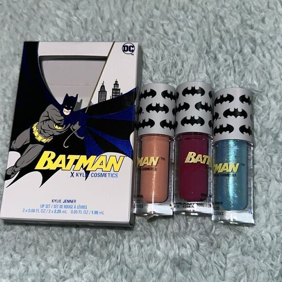 Kylie Cosmetics Makeup Limited Edition Kylie Batman Lipgloss Set - Picture 6 of 6